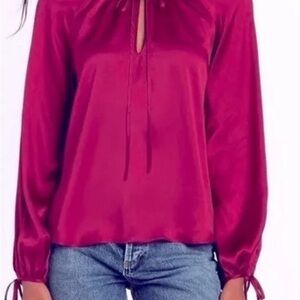 Amanda Uprichard Fuchsia Blouse